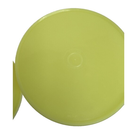 Vintage TUPPERWARE Yellow Storing Containers/ Canister Set #263 &264 With Lids - Picture 6 of 12